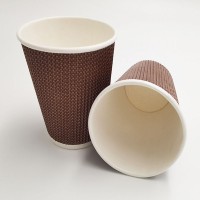 pla coffee cup 100% biodegradable double wall coffee paper cup