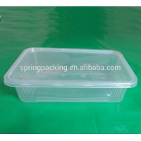 500ml disposable plastic rectangular food container box