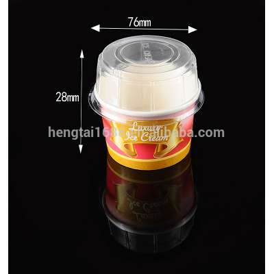 Disposable plastic dome lids of ice cream cup HTDL76(28)