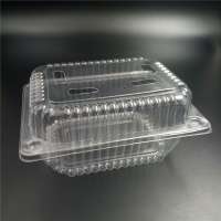 Disposable fruit or vegetable pet plastic container.