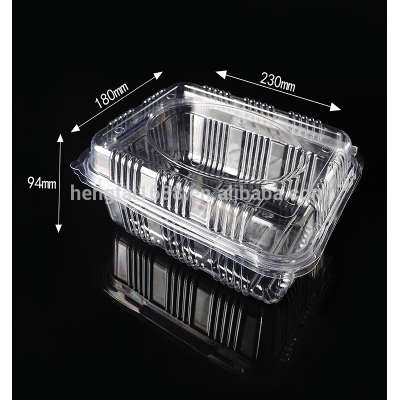 Taking away disposable plastic transparent fruit and vegetables packing box HTD2318(94)